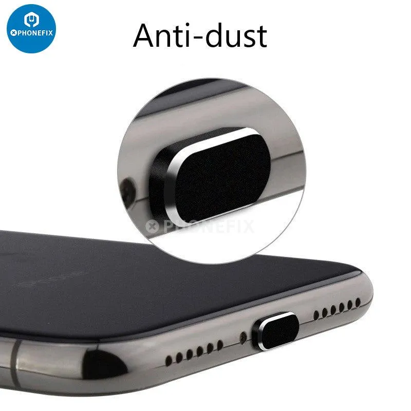 Aluminum alloy Anti Dust Plug iPhone USB Charging Port Dustproof Cap