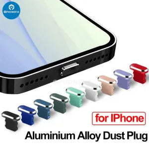 Aluminum alloy Anti Dust Plug iPhone USB Charging Port Dustproof Cap