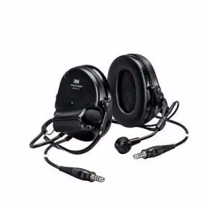 Black 3M Peltor Swat-Tac VI NIB Dual Comm Back Band