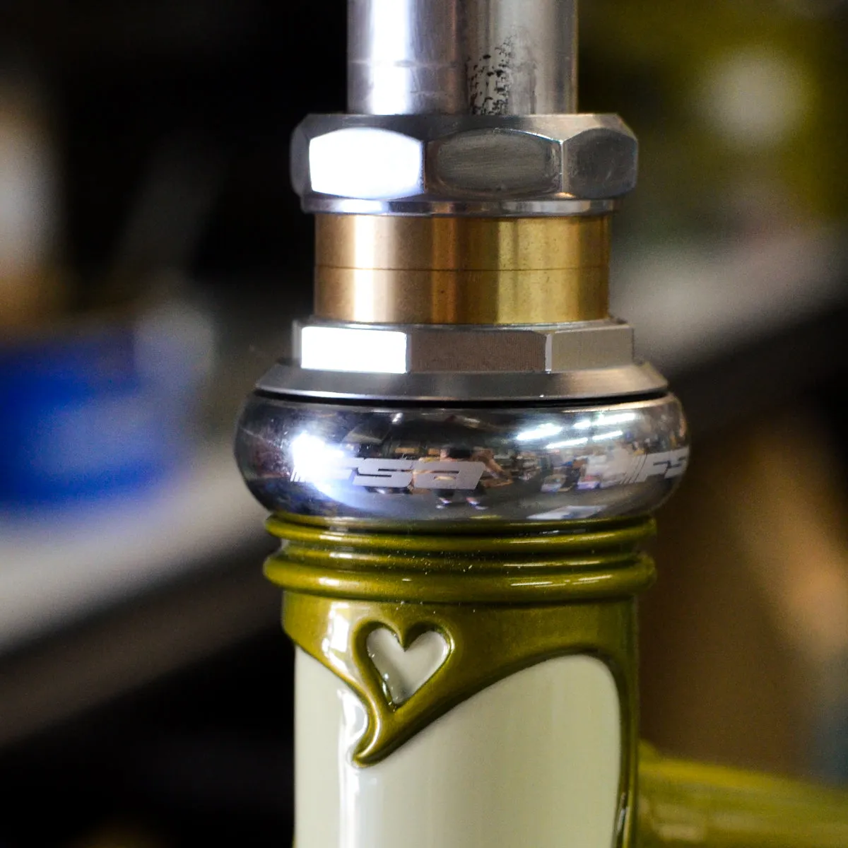 Blue Lug Brass Headset Spacer, 1"