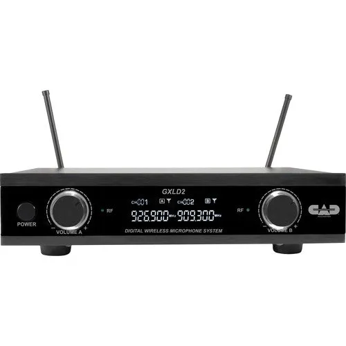 CAD GXLD2BBAI Dual-Channel Digital Wireless Microphone System with Headsets and Guitar Cables (AI: 909 to 927 MHz)