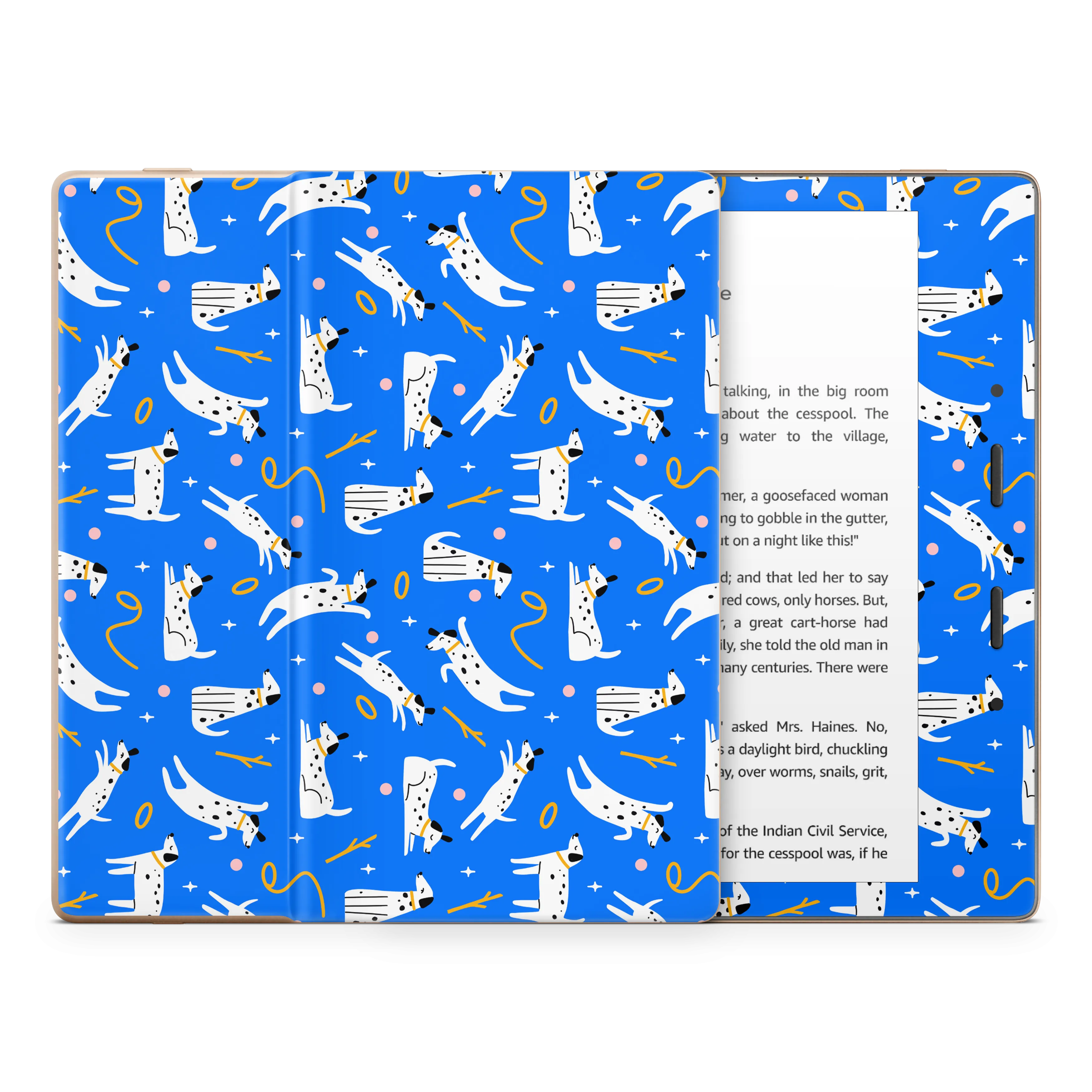 Cobalt Dog Kindle Skin