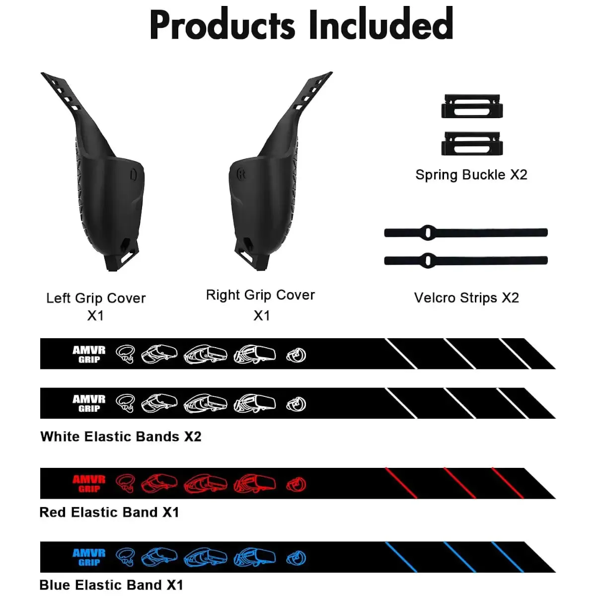 Controller Grip Cover - Black and White | for Quest 2