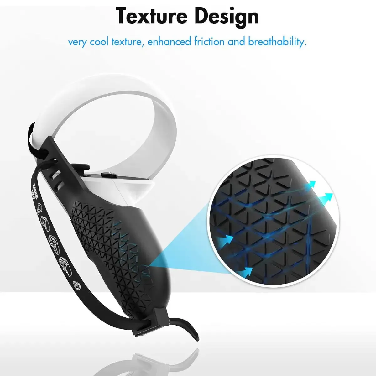 Controller Grip Cover - Black and White | for Quest 2