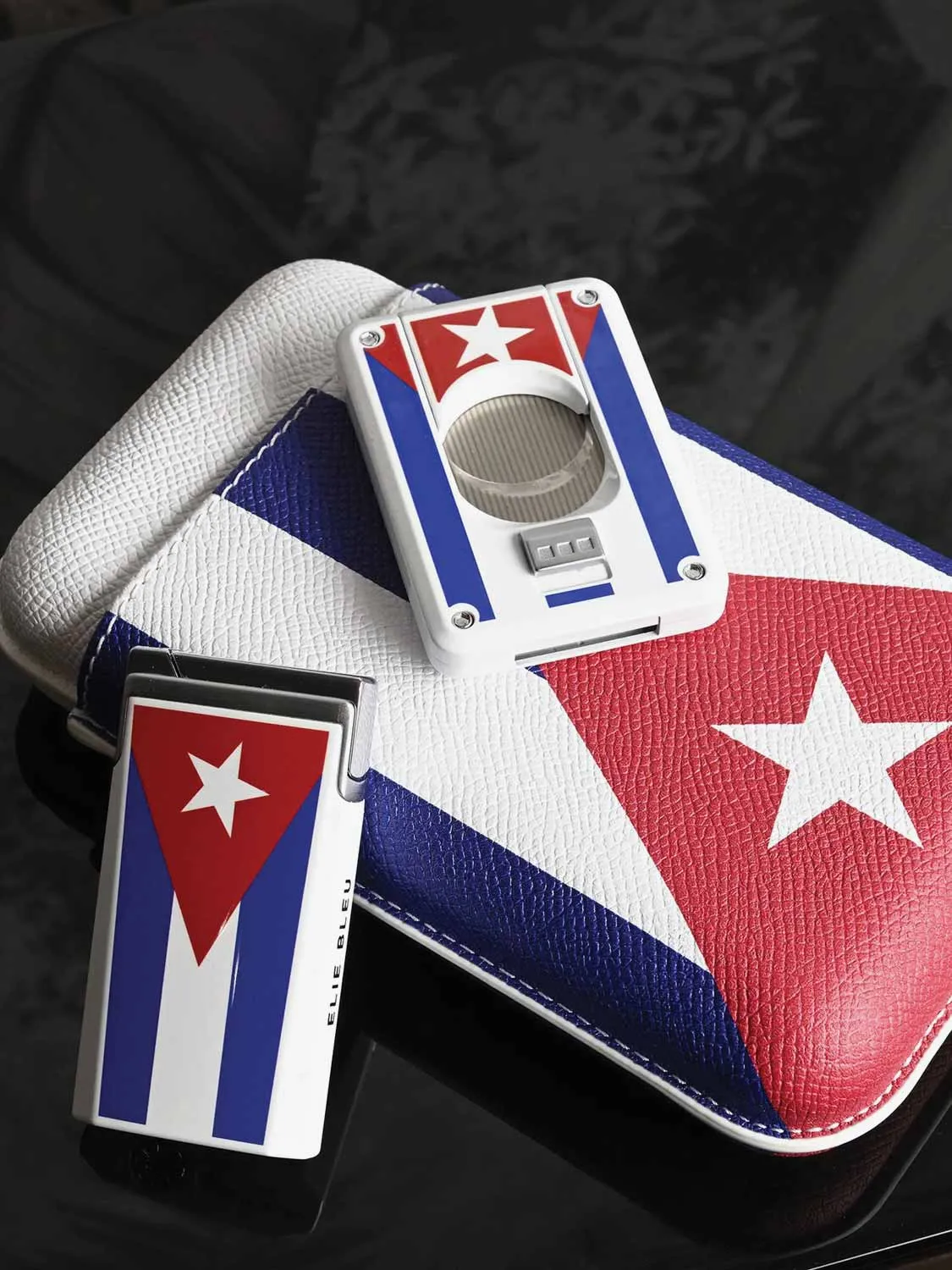 Cuban Flag Lacquer Lighter