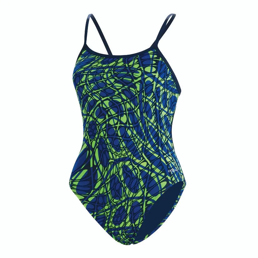 DOLFIN Womens Reliance Energy String Back One Piece Swimsuit