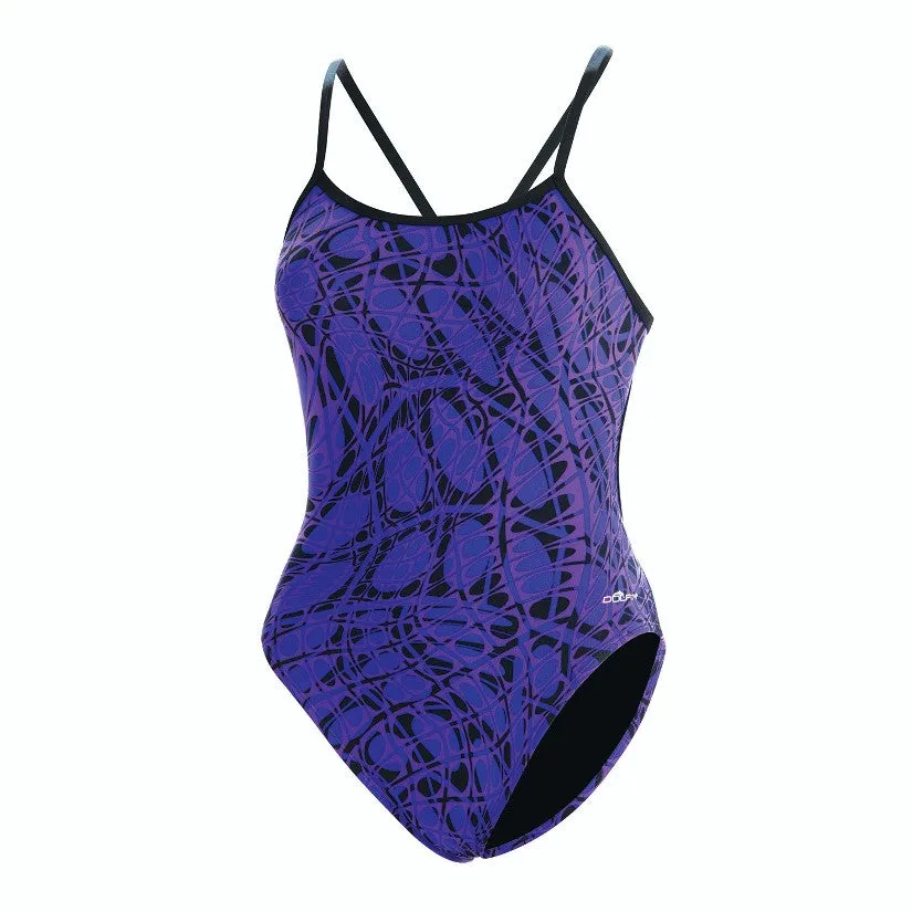 DOLFIN Womens Reliance Energy String Back One Piece Swimsuit