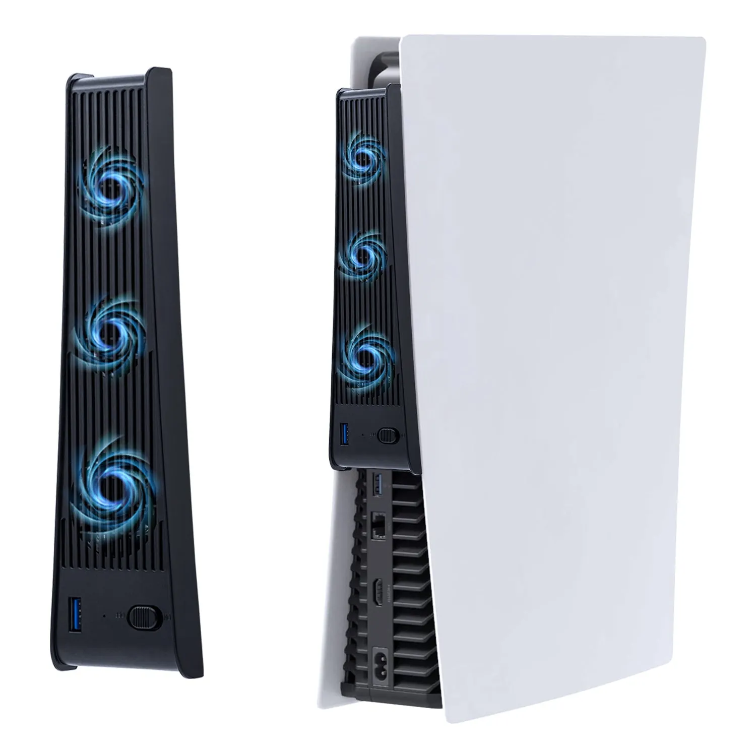 External Cooling Fan for PS5 DE/UHD Console - Black （KJH-PS5-009）