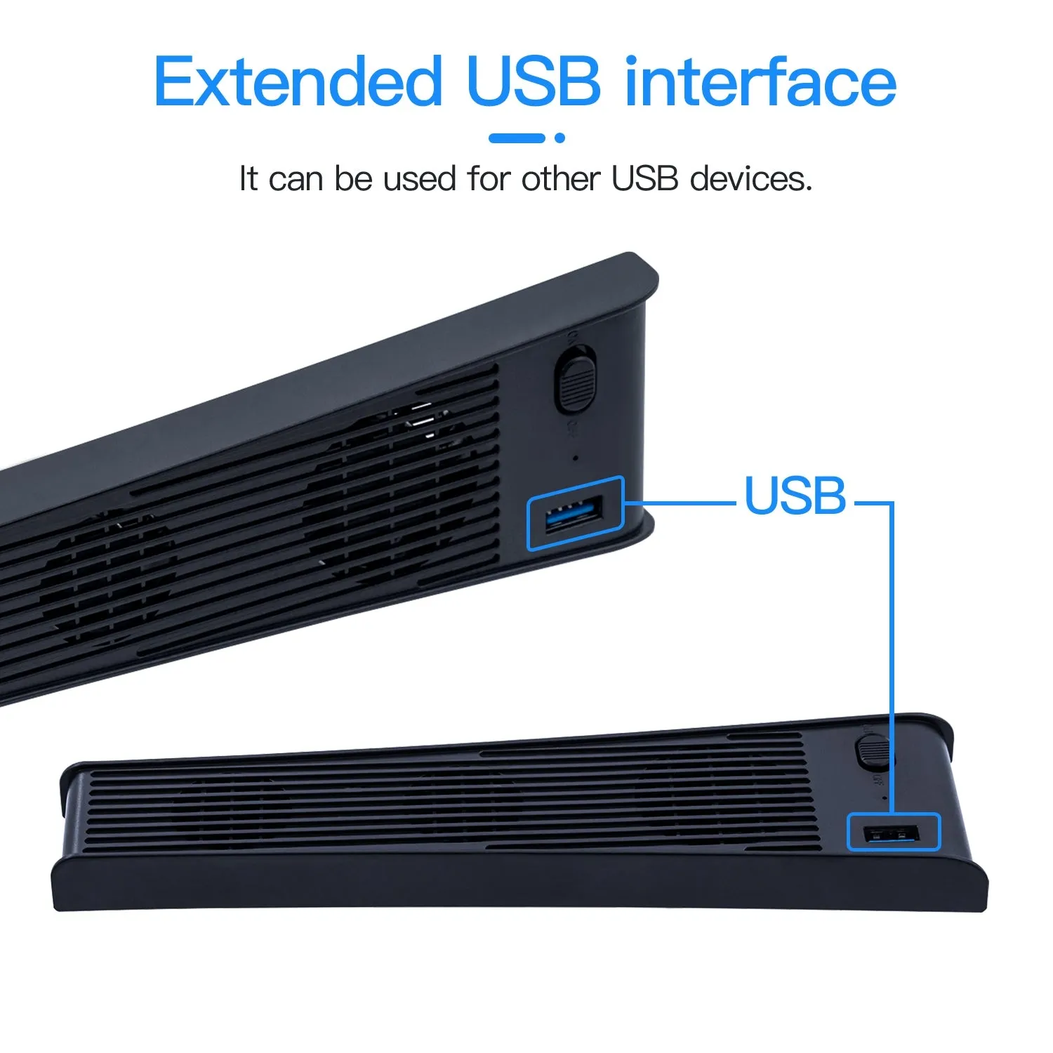 External Cooling Fan for PS5 DE/UHD Console - Black （KJH-PS5-009）