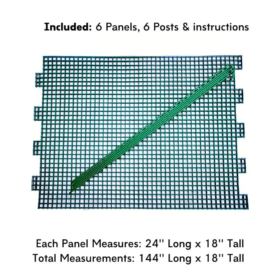 Flexible Modular Garden Fence System Kit