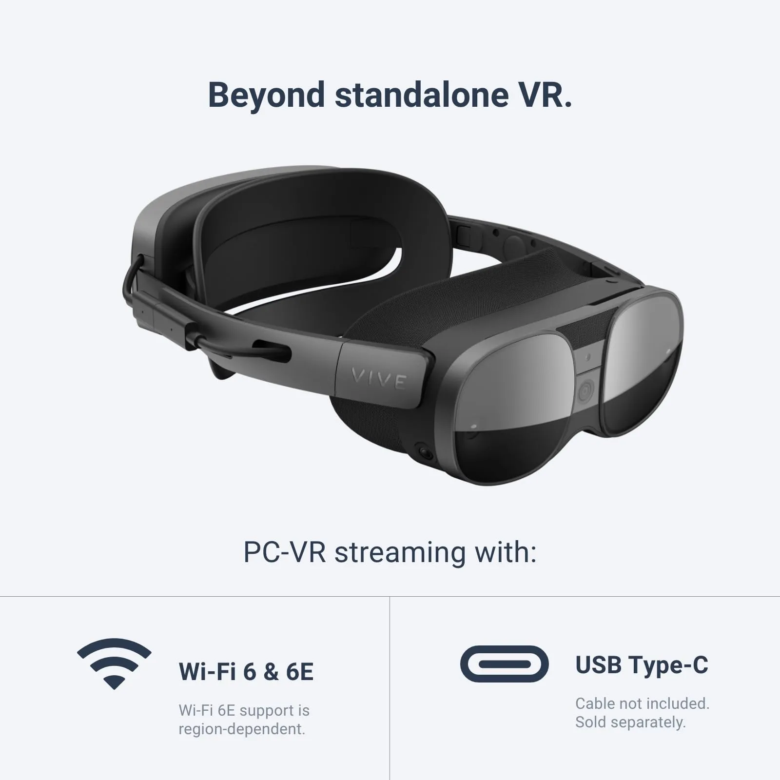 HTC Vive XR Elite with Deluxe Pack — Mixed Reality and PC VR Headset   Controllers