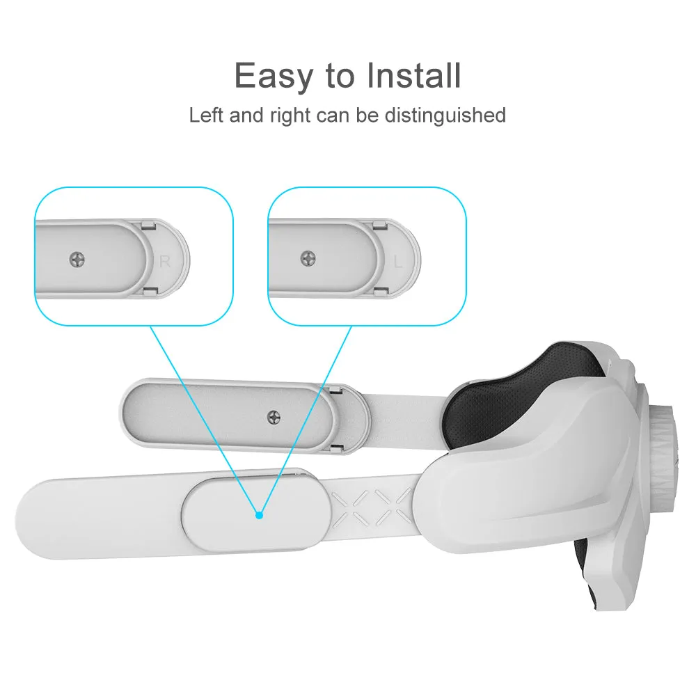 Mytrix All-in-One VR Accessories for Oculus Quest 2 - Carrying Case, Head Strap, Earphone, Link Cable, Grip Cover, Lens Cover, 6 VR Gaming Headset Accessories Bundle (6-in-1)