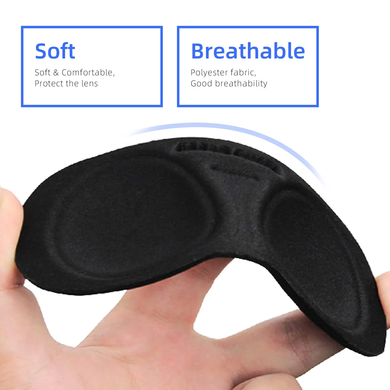 NexiGo Controller Grip Cover & Lens Cover Set for Oculus Quest 2 Black