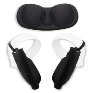 NexiGo Controller Grip Cover & Lens Cover Set for Oculus Quest 2 Black