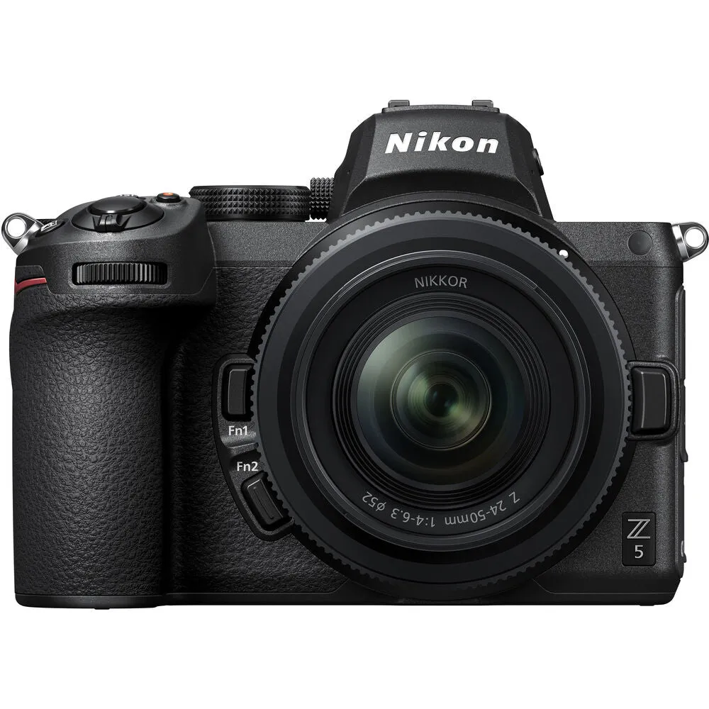 Nikon Z Series Z5 Mirrorless Camera with 24.3 Megapixel FX Full Frame Format Sensor, 4K 30fps Video Recording, and Phase and Contrast Detection Hybrid Automatic Focus - Kits Available