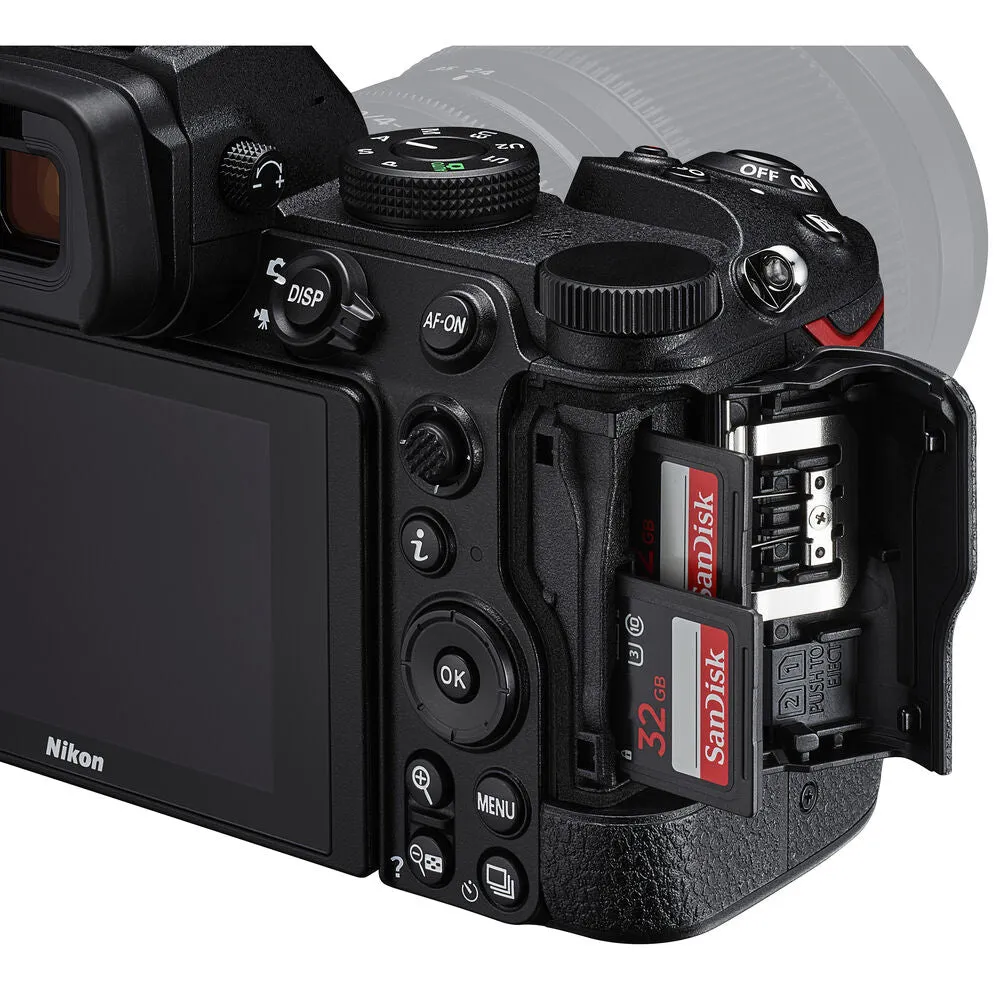 Nikon Z Series Z5 Mirrorless Camera with 24.3 Megapixel FX Full Frame Format Sensor, 4K 30fps Video Recording, and Phase and Contrast Detection Hybrid Automatic Focus - Kits Available