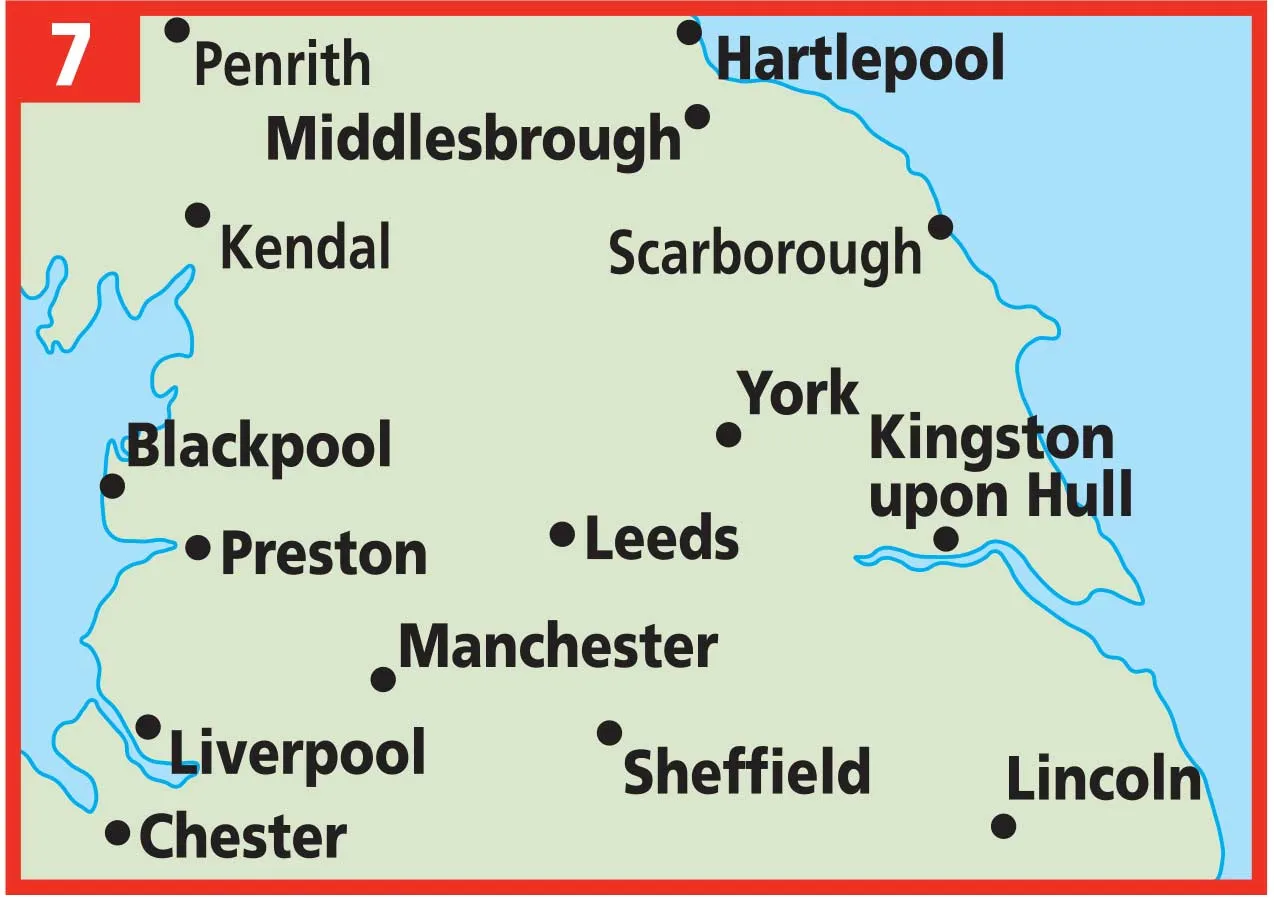 Northern England AA Road Map 7