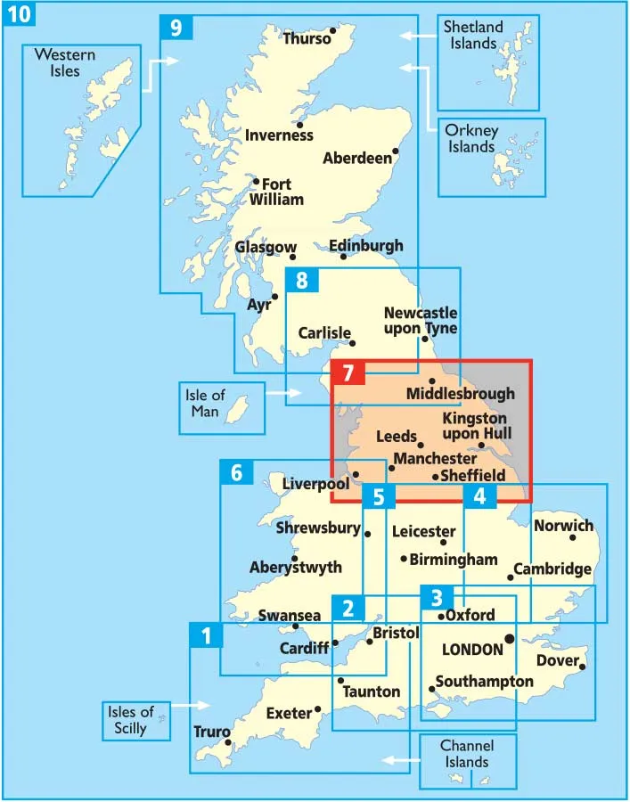 Northern England AA Road Map 7