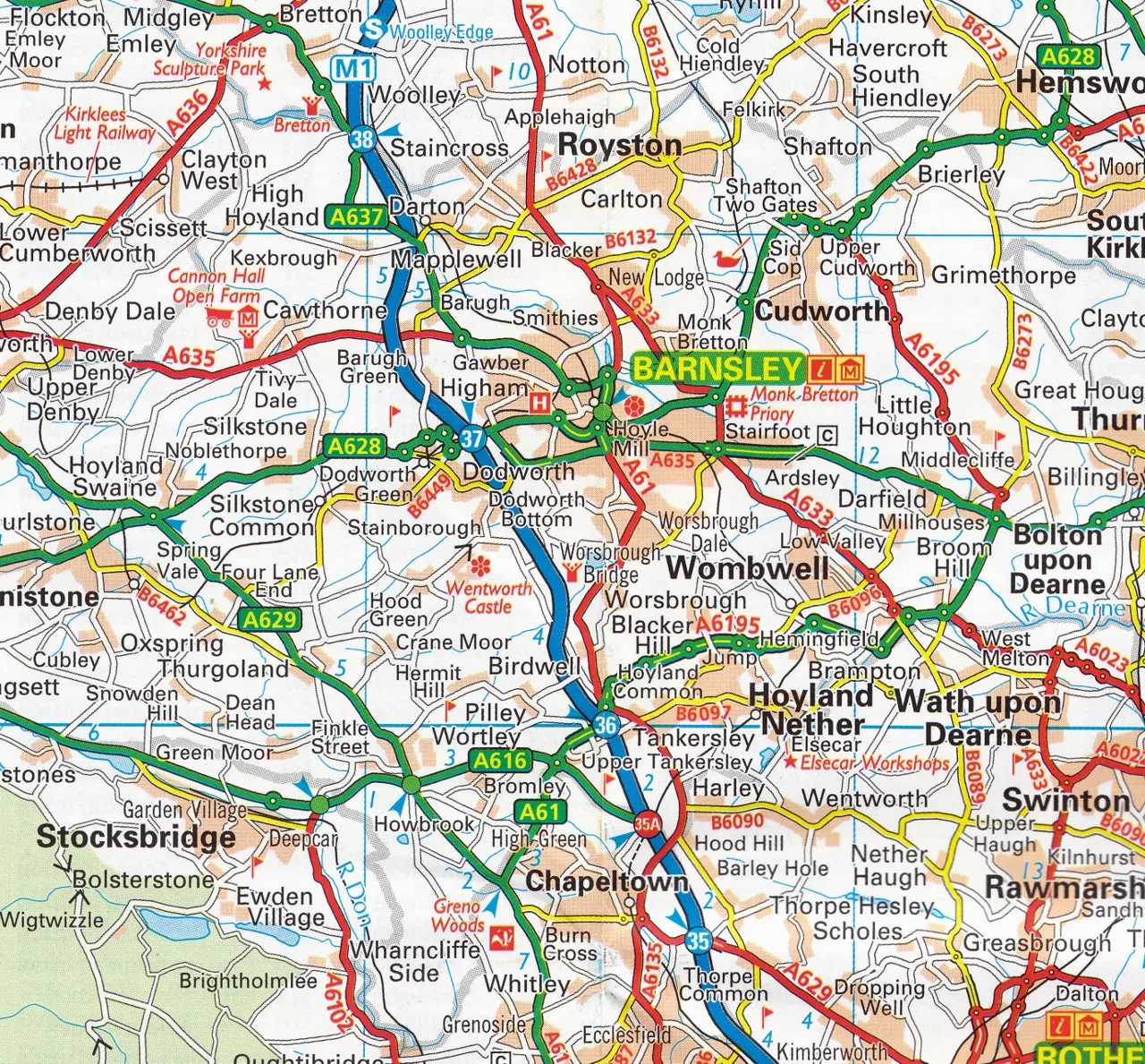 Northern England AA Road Map 7