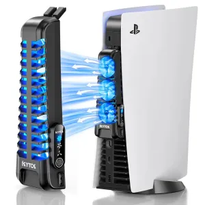PS5 Fan Cooler: Enhance Gaming with USB Hub & LED Light