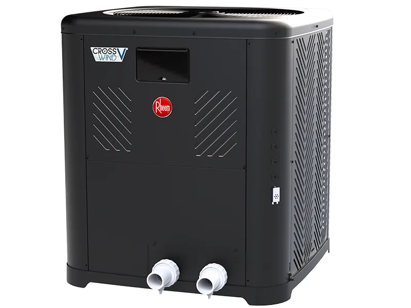Raypak CrossWind V 115,000 BTU Pool and Spa Heater TWPH-6550EHC08 - Heat/Cool