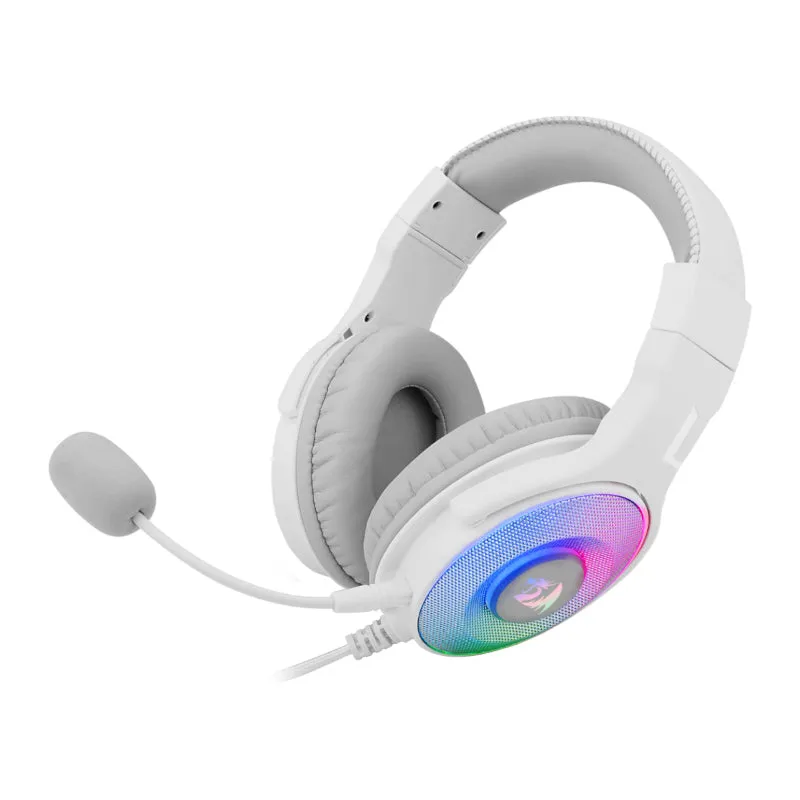 Redragon Over-Ear Pandora Usb (Power Only)|Aux (Mic And Headset) Rgb Gaming Headset - White