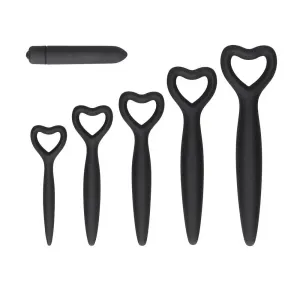 Shots Silicone Black Vaginal Dilator Set
