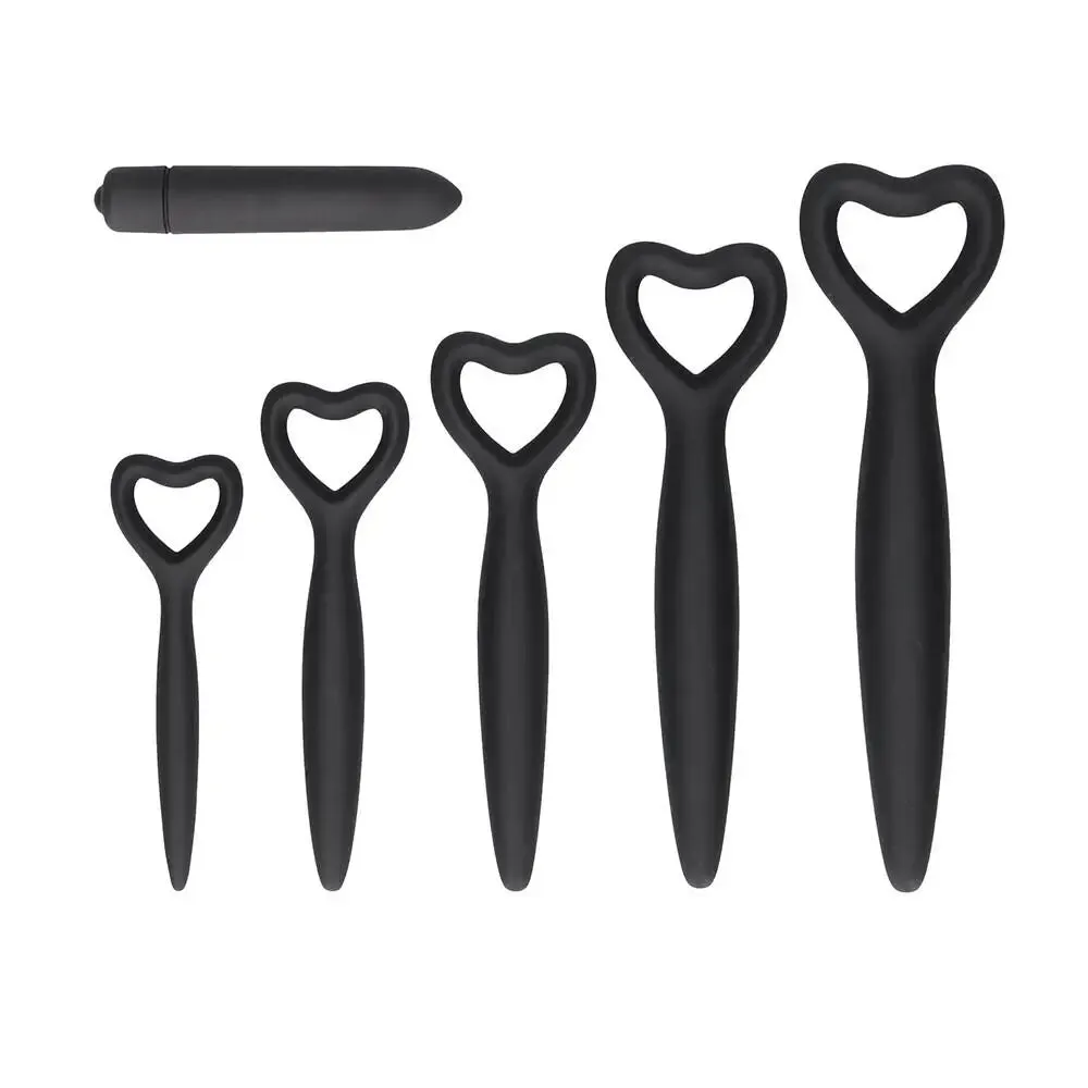 Shots Silicone Black Vaginal Dilator Set