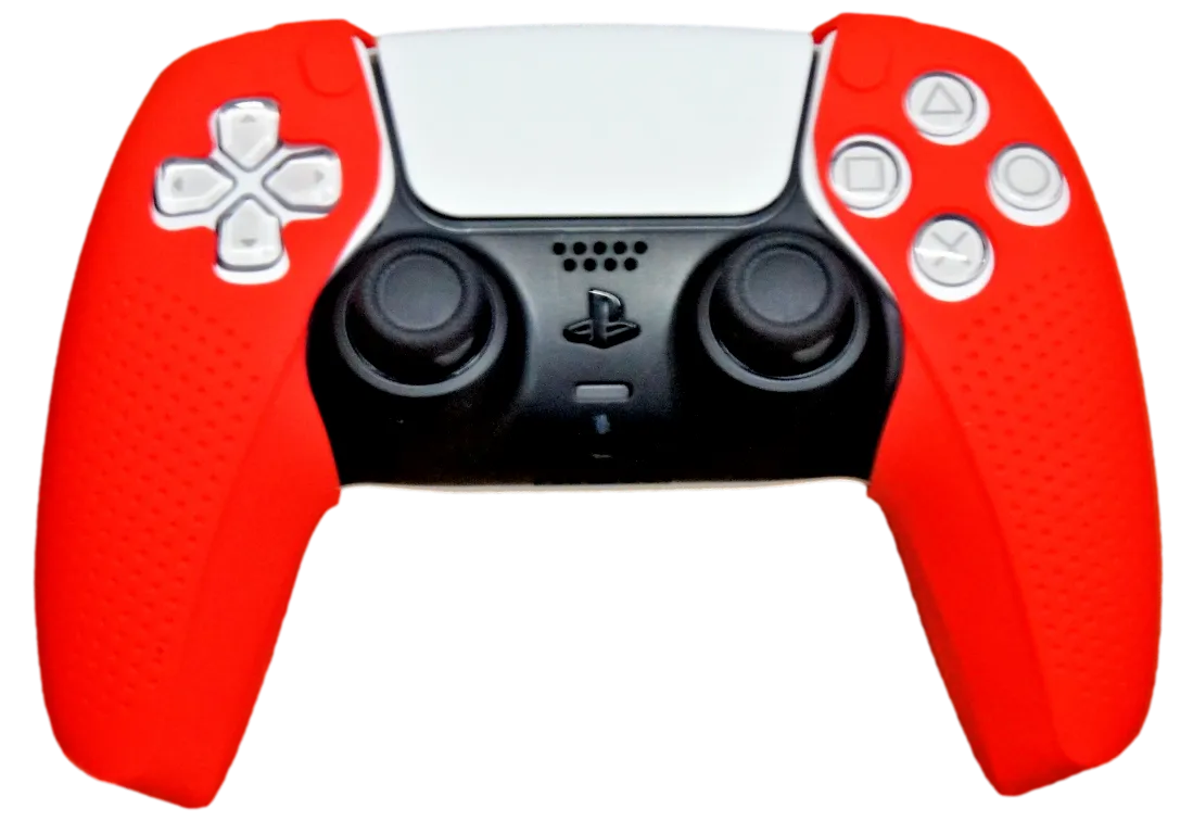 Silicone Grip Covers For PS5 Controller Skin - Red Sox