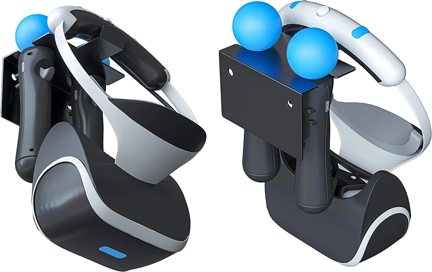Skywin PSVR Wall Mount - Space Saving PS4 VR Headset Wall Mount and Move Controller Mount - Adhesive VR Mount Organizes VR Headset and VR Accessories