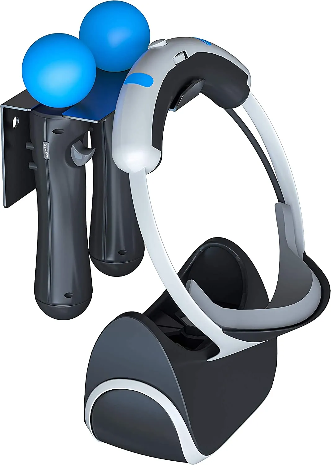 Skywin PSVR Wall Mount - Space Saving PS4 VR Headset Wall Mount and Move Controller Mount - Adhesive VR Mount Organizes VR Headset and VR Accessories