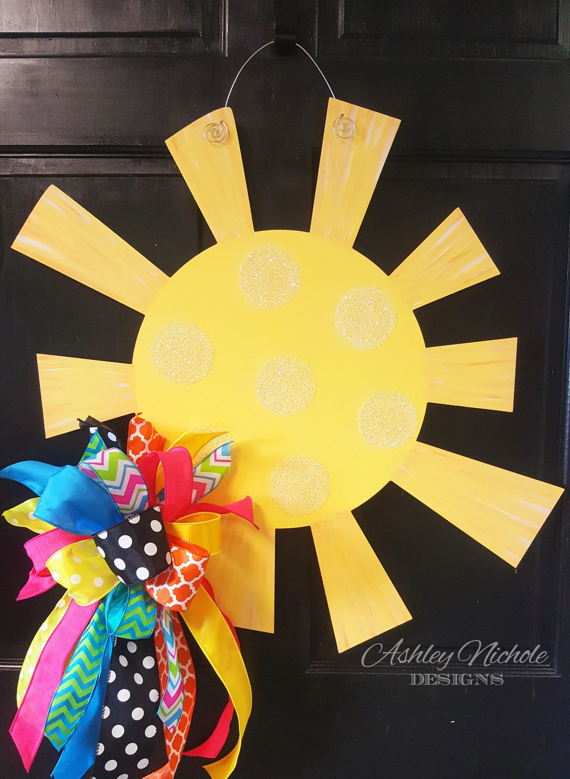 Sunshine - GLITTER - Door Hanger