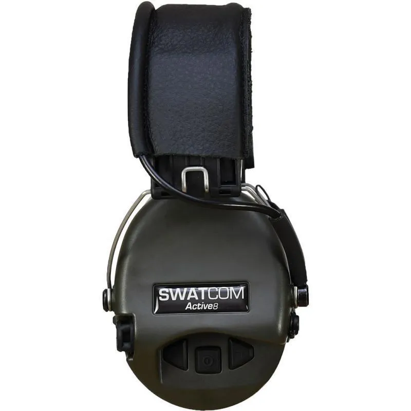 SWATCOM ACTIVE8 Waterproof Ear Defenders - Green