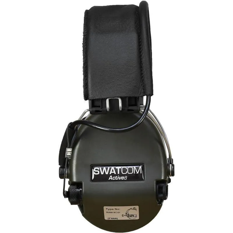 SWATCOM ACTIVE8 Waterproof Ear Defenders - Green