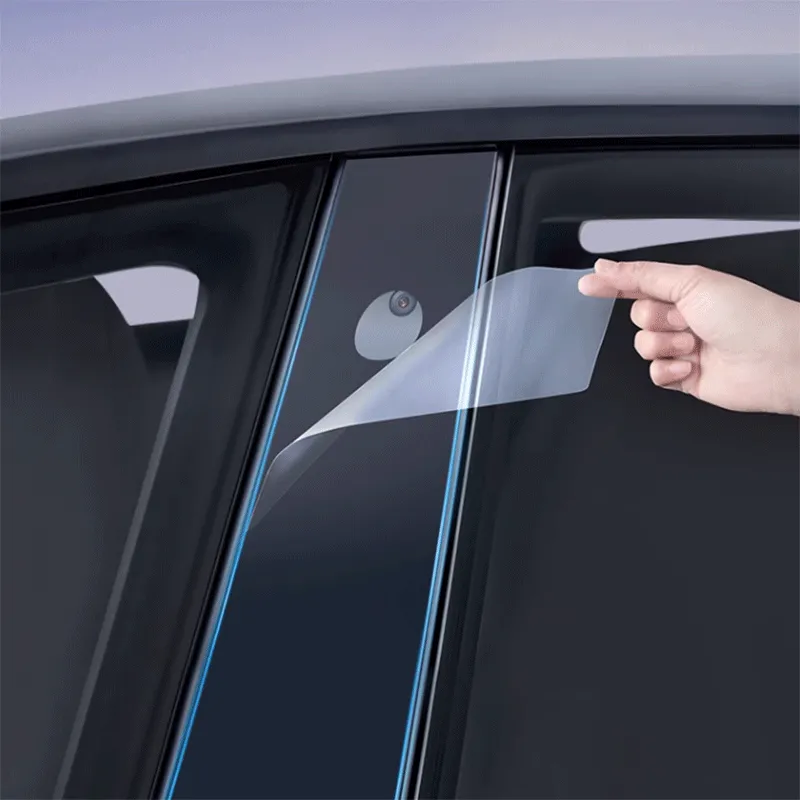 TAPTES® B-Pillar Transparent Protector Film for Tesla Model 3 Highland 2024 2025