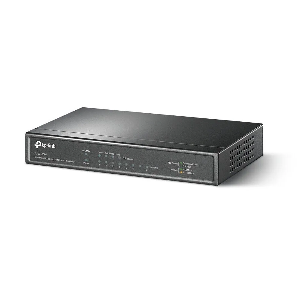 TP-Link TL-SF1008P 8 Ports Rack Mountable Gigabit Ethernet Switch