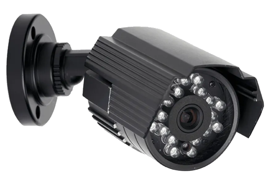Video security system with indoor and outdoor cameras