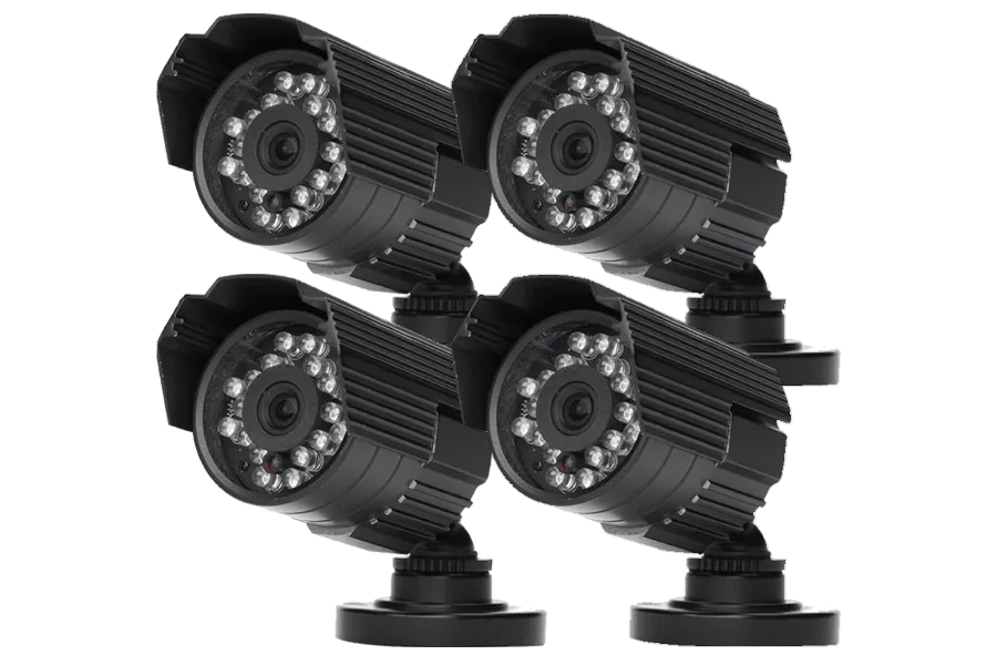 Video security system with indoor and outdoor cameras