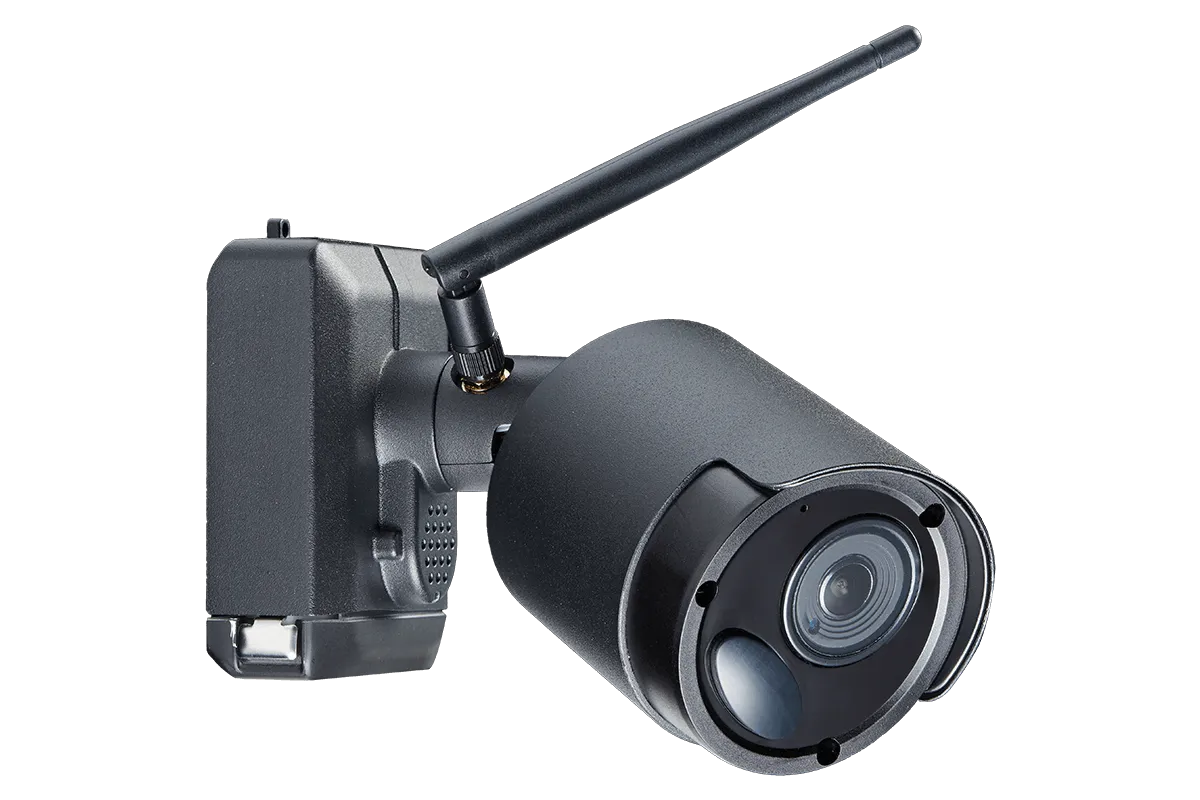 Wire-Free Accessory Camera for Battery Powered, Audio Security Systems (Black Metal)